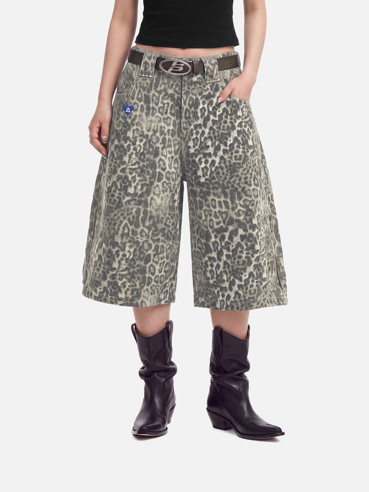 Lepoard Print Jorts