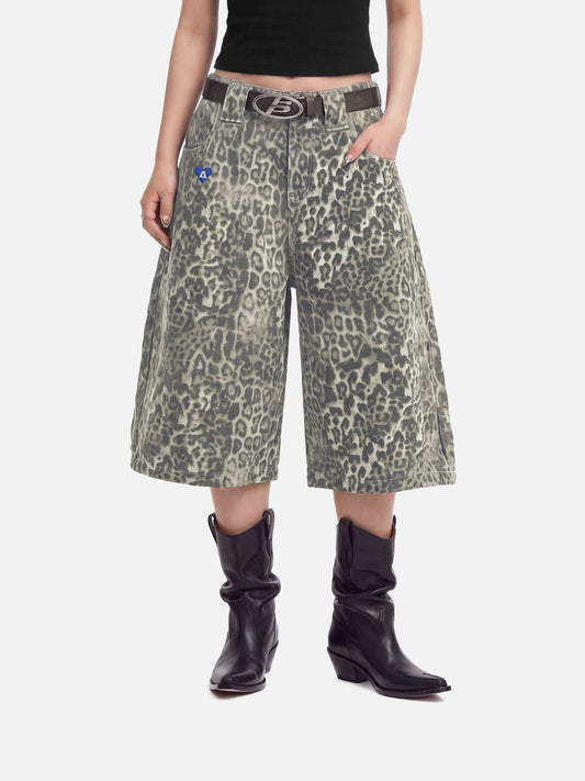 Lepoard Print Jorts