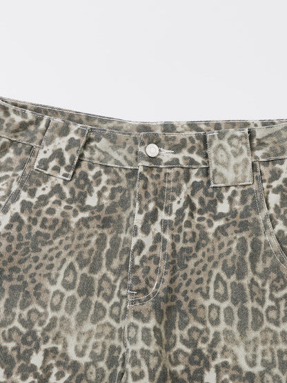 Lepoard Print Jorts